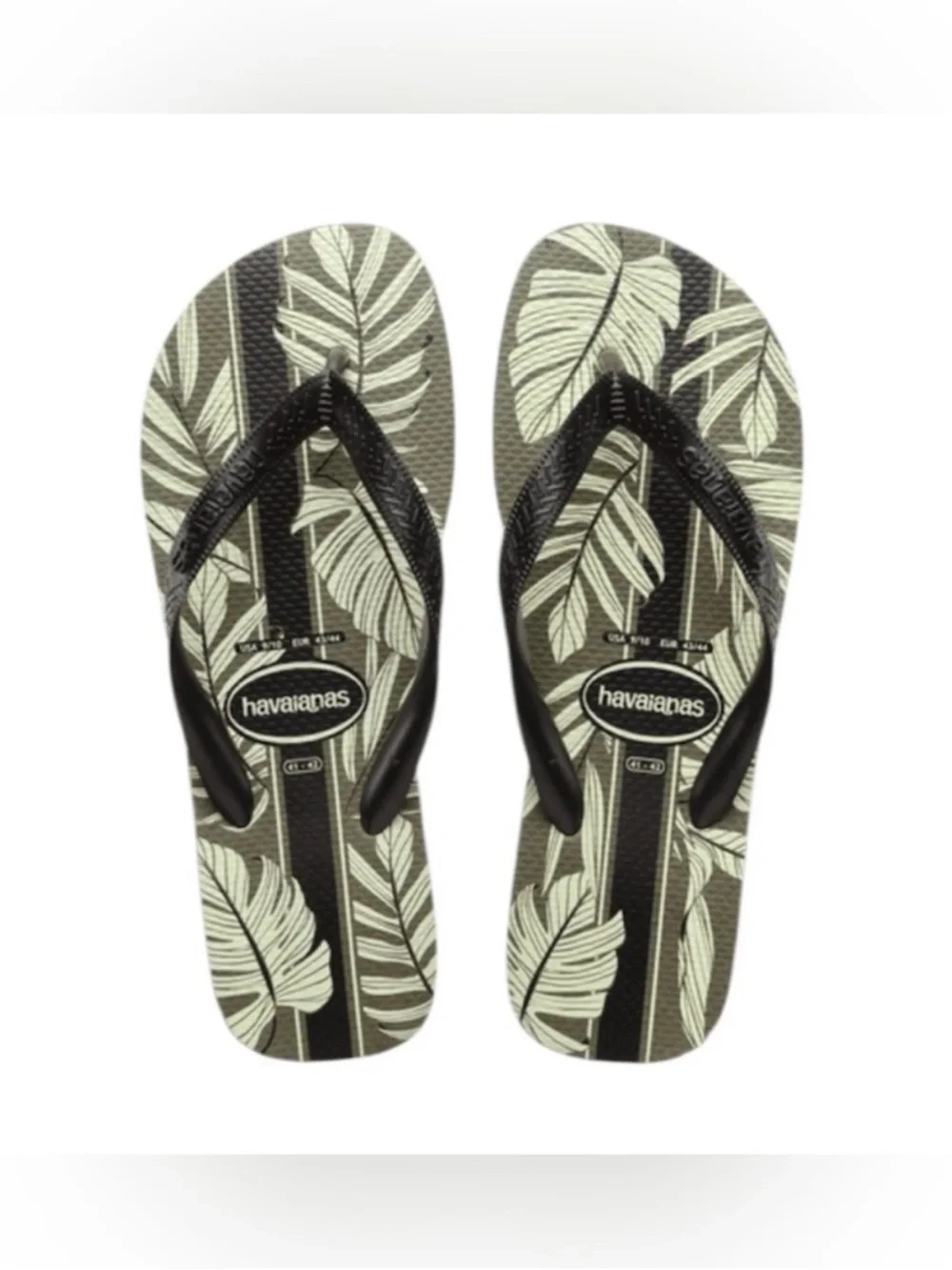 HAVAIANAS Men’s Top Aloha Leaf Print Flip Flop